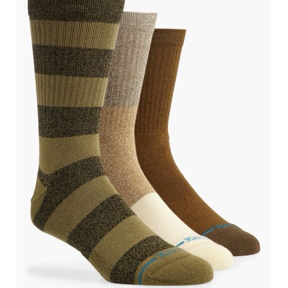 Stance Butter Blend Men's Size Large Casual Crew Sock 3 Pack Infiknit Multicolor - Picture 1 of 6